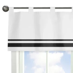 Sweet Jojo Designs Window Valance Treatment 54in. Hotel White And Black 8 Sweet Jojo Designs Window Valance Treatment 54in. Hotel White And Black -Kids House GUEST ac89c7a5 a888 4d25 8c27 cb3df8c86974