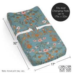 Sweet Jojo Designs Girl Changing Pad Sheet Boho Floral Wildflower Blue Orange And Pink 12 Sweet Jojo Designs Girl Changing Pad Sheet Boho Floral Wildflower Blue Orange And Pink -Kids House GUEST ad0e2b34 5989 4263 b12f 68389199ebc2