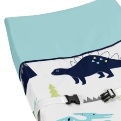 Sweet Jojo Designs Boy Changing Pad Cover Mod Dinosaur Blue And Green -Kids House GUEST af271741 2ef9 4af5 991d bde0a351a62c