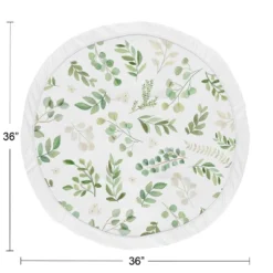 Sweet Jojo Designs Girl Baby Tummy Time Playmat Botanical Green And White 8 Sweet Jojo Designs Girl Baby Tummy Time Playmat Botanical Green And White -Kids House GUEST b0d5ba36 e1c6 4a28 ad3a 741371e44652