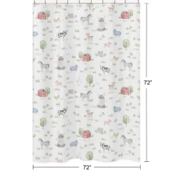 Sweet Jojo Designs On The Farm Shower Curtain - Sweet Jojo Designs -Kids House GUEST b114d422 38de 4eec 9c56 018e83a799fb
