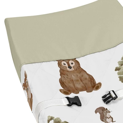 Sweet Jojo Designs Boy Girl Gender Neutral Unisex Changing Pad Cover Watercolor Woodland Forest Animals Multicolor 4 Sweet Jojo Designs Boy Girl Gender Neutral Unisex Changing Pad Cover Watercolor Woodland Forest Animals Multicolor - Image 2