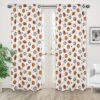 Sweet Jojo Designs Boy Window Curtain Panels Drapes 84in. Watercolor Sports Theme Blue Brown And Orange -Kids House GUEST b355b5d5 523d 4f49 89c4 391edaa28e8d