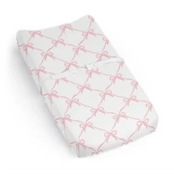 Sweet Jojo Designs Girl Changing Pad Sheet Ballerina And Ballet Bows Pink And White -Kids House GUEST b3ce6e9f 1121 4063 9ac3 2152fc9c0a0c