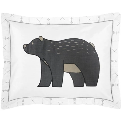 Sweet Jojo Designs Boy, Girl, Unisex/Gender Neutral Toddler Bedding Set Woodland Friends Grey And White 5pc 4 Sweet Jojo Designs Boy, Girl, Unisex/Gender Neutral Toddler Bedding Set Woodland Friends Grey And White 5pc - Image 2