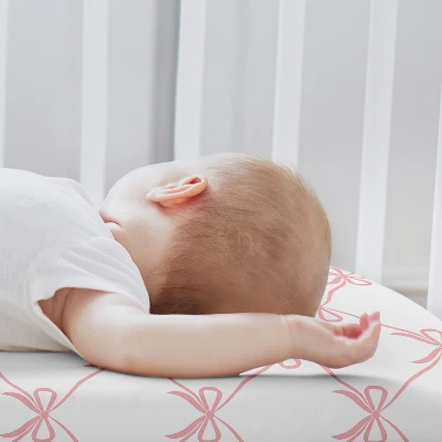 Sweet Jojo Designs Girl Baby Bassinet Fitted Sheets Set Ballerina And Ballet Bows Pink And White 2pc 4 Sweet Jojo Designs Girl Baby Bassinet Fitted Sheets Set Ballerina And Ballet Bows Pink And White 2pc - Image 2