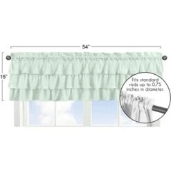 Sweet Jojo Designs Girl Window Valance Treatment 54in. Butterfly Floral Solid Green -Kids House GUEST c0d7467b 7da8 4109 bac9 5e0f16beb3ba
