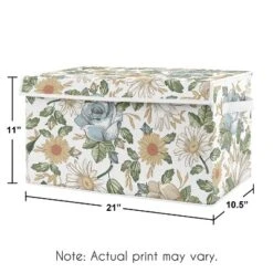 Sweet Jojo Designs Girl Fabric Storage Toy Bin Vintage Floral Blue And Yellow 6 Sweet Jojo Designs Girl Fabric Storage Toy Bin Vintage Floral Blue And Yellow -Kids House GUEST c3408d37 fba4 4f05 8609 fad6e170b06f