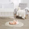 Sweet Jojo Designs Boy Girl Gender Neutral Unisex Baby Tummy Time Playmat Boho Fringe Taupe Linen Collection
