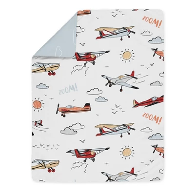 5pc Toddler Airplane Bedding Set Red/Blue - Sweet Jojo Designs 3 5pc Toddler Airplane Bedding Set Red/Blue - Sweet Jojo Designs
