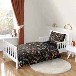 Sweet Jojo Designs Girl Toddler Bedding Set Boho Floral Wildflower Orange Black And Blue 5pc 13 Sweet Jojo Designs Girl Toddler Bedding Set Boho Floral Wildflower Orange Black And Blue 5pc -Kids House GUEST c4c51c41 2674 4059 8948 8fd0a099ce06