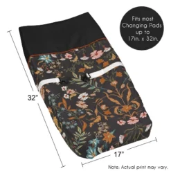 Sweet Jojo Designs Girl Changing Pad Cover Boho Floral Wildflower Black Orange And Blue 11 Sweet Jojo Designs Girl Changing Pad Cover Boho Floral Wildflower Black Orange And Blue -Kids House GUEST c6f8fa7b 71a6 4df6 900c f883cd9dd094