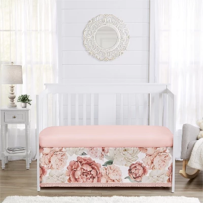 Sweet Jojo Designs Girl Baby Crib Bed Skirt Peony Floral Garden Pink And Ivory 3 Sweet Jojo Designs Girl Baby Crib Bed Skirt Peony Floral Garden Pink And Ivory
