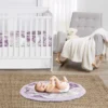 Sweet Jojo Designs Girl Baby Tummy Time Playmat Peony Floral Garden Purple And Ivory -Kids House GUEST cbff3b04 606b 4a07 9346 a91478756bb9