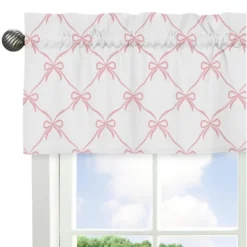 Sweet Jojo Designs Girl Window Valance Treatment 54in. Ballerina And Ballet Bows Pink And White -Kids House GUEST cc2ea6f4 c7be 47ce 99fc dfbcb45dea8e
