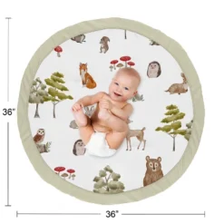 Sweet Jojo Designs Boy Girl Gender Neutral Unisex Baby Tummy Time Playmat Watercolor Woodland Forest Animals Multicolor 8 Sweet Jojo Designs Boy Girl Gender Neutral Unisex Baby Tummy Time Playmat Watercolor Woodland Forest Animals Multicolor -Kids House GUEST d37f09b1 4275 4a3d baff 45dd1d98ff71