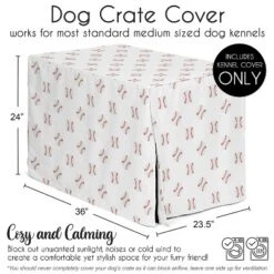 Sweet Jojo Designs Dog Crate Kennel Cover 36in. Baseball Patch Red And White -Kids House GUEST d4dbe52c fb36 47cc 8b78 802e8219e6bf