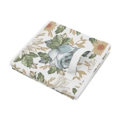 Sweet Jojo Designs Girl Set Of 2 Kids' Decorative Fabric Storage Bins Vintage Floral Blue Yellow And Gold -Kids House GUEST d4e67fc5 e7d8 4c12 87b8 91ab75f60b46