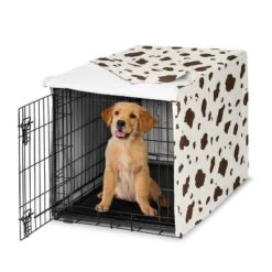 Sweet Jojo Designs Dog Crate Kennel Cover 36in. Wild West Cowboy Brown And Off White -Kids House GUEST d5350ea6 5831 4e33 8f4b 4565a2c30442