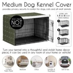 Sweet Jojo Designs Boy, Girl, Unisex/Gender Neutral Dog Crate Kennel Cover 36in. Woodland Arrow Green And White -Kids House GUEST d539bb3b 3479 48d9 8628 febaf37d1c26