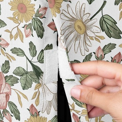 Sweet Jojo Designs Girl Dog Crate Kennel Cover 30in. Vintage Floral Pink Green And Yellow 4 Sweet Jojo Designs Girl Dog Crate Kennel Cover 30in. Vintage Floral Pink Green And Yellow - Image 2