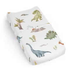 Sweet Jojo Designs Boy Changing Pad Sheet Watercolor Dinosaur Dino Multicolor -Kids House GUEST d7325e4b 0150 4967 af21 d324329bdee6