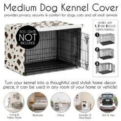 Sweet Jojo Designs Dog Crate Kennel Cover 36in. Wild West Cowboy Brown And Off White -Kids House GUEST d78b1180 5d58 4f91 992f 08a0f16f140e