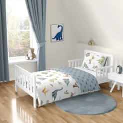 Sweet Jojo Designs Boy Toddler Bedding Set Watercolor Dinosaur Dino Multicolor 5pc -Kids House GUEST d92bb1cc b48d 4355 b259 514922dbb94e