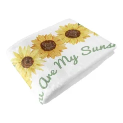 Sweet Jojo Designs Girl Baby Milestone Blanket Sunflower Yellow Green And White -Kids House GUEST da36350a b0f8 40a6 ae80 f9271859ebad