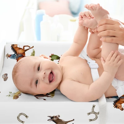 Sweet Jojo Designs Boy Changing Pad Sheet Country Western Taupe Brown And Cream 4 Sweet Jojo Designs Boy Changing Pad Sheet Country Western Taupe Brown And Cream - Image 2