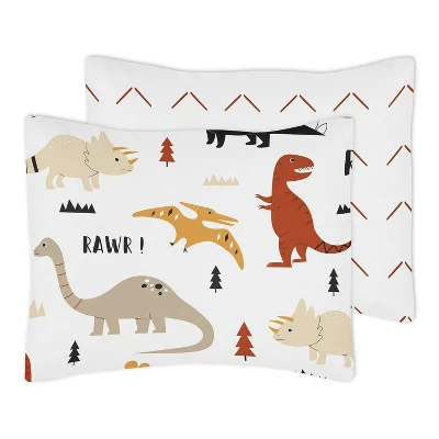 5pc Toddler Mod Dino Bedding Set Black/Orange - Sweet Jojo Designs 4 5pc Toddler Mod Dino Bedding Set Black/Orange - Sweet Jojo Designs - Image 2