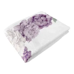 Sweet Jojo Designs Girl Baby Milestone Blanket Peony Floral Garden Purple And Ivory -Kids House GUEST df3635d9 dcc5 4127 a133 427f1bfe2dd1