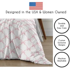 Sweet Jojo Designs Girl Twin Comforter Bedding Set Ballerina And Ballet Bows Pink And White 2pc -Kids House GUEST dfb8235e 27aa 48a7 b306 f774729e4611