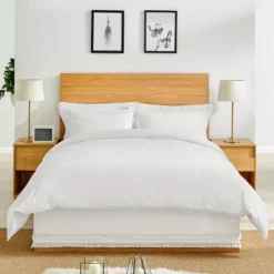 Sweet Jojo Designs Dust Ruffle Queen Bed Skirt Boho Fringe Ivory -Kids House GUEST e1816e9f 0697 409f bc69 7bd2f818b77a