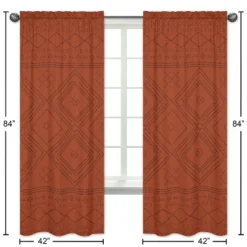 Sweet Jojo Designs Window Curtain Panels 84in. Boho Geometric Orange And Black 8 Sweet Jojo Designs Window Curtain Panels 84in. Boho Geometric Orange And Black -Kids House GUEST e2db045a c0cc 4cd4 848f 4c9a319369f9