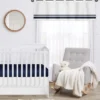 Sweet Jojo Designs Window Valance Treatment 54in. Hotel White And Blue -Kids House GUEST e8221c5e 7703 46ff 92b5 ce93785622e5