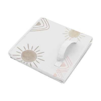 Sweet Jojo Designs Fabric Storage Bins Set Desert Sun Pink And Beige 5 Sweet Jojo Designs Fabric Storage Bins Set Desert Sun Pink And Beige - Image 3
