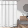 Sweet Jojo Designs Shower Curtain 72in.x72in. Hotel White And Gray -Kids House GUEST ea32a442 80ae 413a bd35 f397ebc3a203