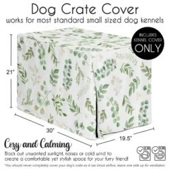 Sweet Jojo Designs Dog Crate Kennel Cover 30in. Botanical Green And White 11 Sweet Jojo Designs Dog Crate Kennel Cover 30in. Botanical Green And White -Kids House GUEST ee0296c2 3497 4156 95ab 95e2ad807ebd