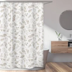 Botanical Leaf Shower Curtain - Sweet Jojo Designs -Kids House GUEST ee5b4d8b 81f5 471e a63b 9d23b19c18e6