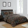 Sweet Jojo Designs Queen Duvet Cover And Shams Set Boho Floral Wildflower Black And Orange 3pc 2 Sweet Jojo Designs Queen Duvet Cover And Shams Set Boho Floral Wildflower Black And Orange 3pc -Kids House GUEST f15856e3 ba43 4924 bc2e a2437c16f78a