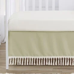 Sweet Jojo Designs Girl Baby Crib Bed Skirt Watercolor Floral Garden Collection Solid Green And Beige 5 Sweet Jojo Designs Girl Baby Crib Bed Skirt Watercolor Floral Garden Collection Solid Green And Beige -Kids House GUEST f1a06e84 471d 4e27 847e 274f7a5c133e