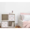 Sweet Jojo Designs Girl Fabric Storage Bins Set Ballerina And Ballet Bows Pink And White -Kids House GUEST f2f0128c aec3 40db 90f3 26e2914c2dc9