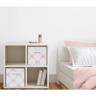 Sweet Jojo Designs Girl Fabric Storage Bins Set Ballerina And Ballet Bows Pink And White 3 Sweet Jojo Designs Girl Fabric Storage Bins Set Ballerina And Ballet Bows Pink And White