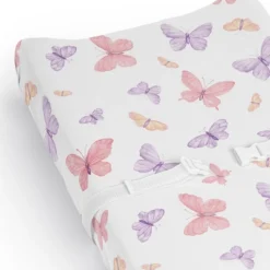 Sweet Jojo Designs Girl Changing Pad Sheet Butterfly Pink And Purple -Kids House GUEST f367e6a0 97e4 4971 8a1d 62216e095596