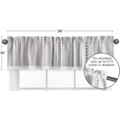 Sweet Jojo Designs Window Valance Treatment 54in. Boho Geometric Jacquard Ivory Black White 10 Sweet Jojo Designs Window Valance Treatment 54in. Boho Geometric Jacquard Ivory Black White -Kids House GUEST f59cecb8 177a 4295 a19a 54d94f8bc0fc