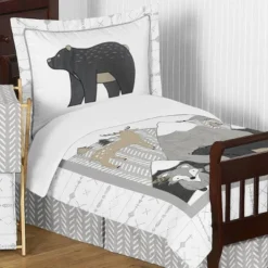 5pc Sweet Jojo Designs Woodland Friends Toddler Bedding Set - Sweet Jojo Designs -Kids House GUEST f88d645f aba3 416d 8e66 a3b60484fcbd