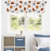 Sweet Jojo Designs Window Valance Treatment 54in. Watercolor Sports Theme Multicolor -Kids House GUEST f9a73974 57d2 411d 9941 c2d9644828f1