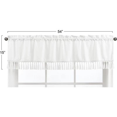 Sweet Jojo Designs Window Valance Treatment 54in. Bohemian White 4 Sweet Jojo Designs Window Valance Treatment 54in. Bohemian White - Image 2