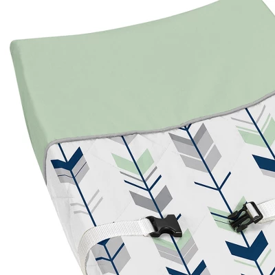Sweet Jojo Designs Gender Neutral Unisex Changing Pad Cover Mod Arrow Grey Blue And Green 5 Sweet Jojo Designs Gender Neutral Unisex Changing Pad Cover Mod Arrow Grey Blue And Green - Image 3
